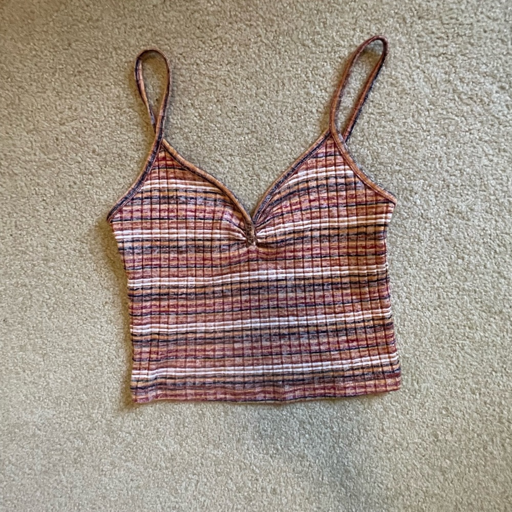 Striped cropped top